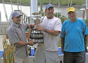 Bill McNiven, Peter Bromby and RC Thorny Cook, photo by Helen Jankoski