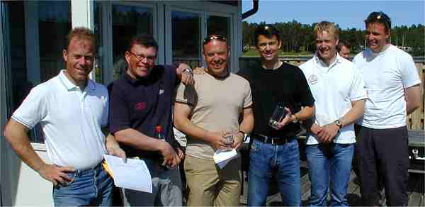 2:nd place Per �hlby and Mattias Heiding, Pater Noster Fleet, winner Martin Wigforss and Anders Olsson, Sandhamn Fleet, 3:rd Hans Oscarsson and Martin Str�mberg, Pater Noster Fleet