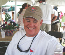Class president Bill Allen at the regatta party