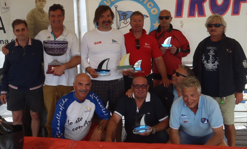 Winners Paolo Nazzaro and Leone Rocca  with Paolo Insom, Roberto Righi, and the  Puosi Family