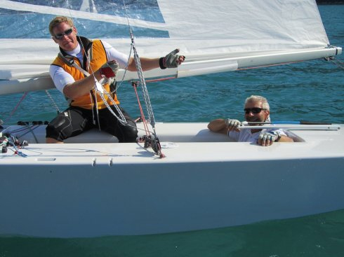 Winners Albert Sturm and Tobias Haring. 