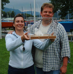 Alpen Cup winners Kathrin Gargula and Peter Girr