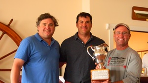 D2 Champions Ed Morey and John MacCausland with District Secretary Andrew Parish