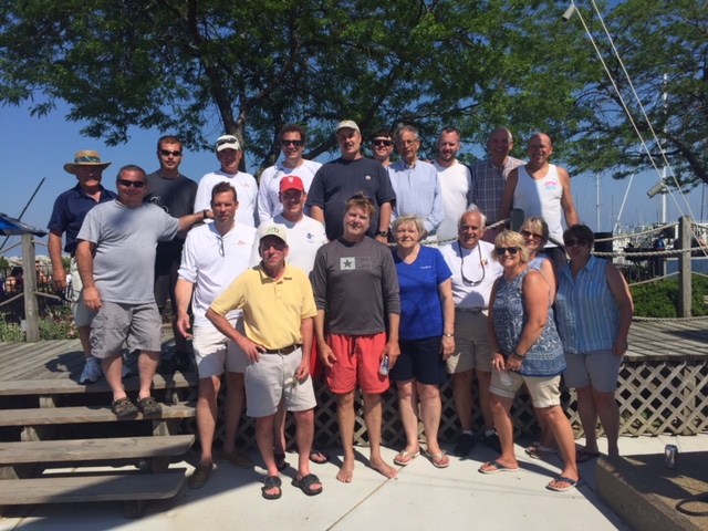59th Mission Regatta sailors with Race Committee and Fox family and friends