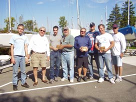 Competitors at the 2008 Icebreaker Regatta at Crescent Sail Yacht Club, Lake St. Clair.