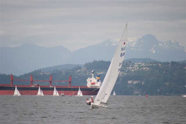Upwind in an Easterly in English Bay