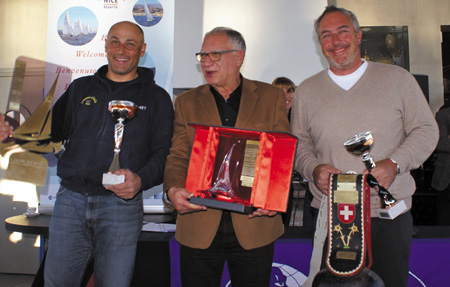Winners Diego Negri and Sergio Lamberthengi