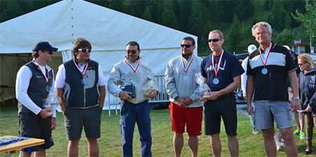 First, second and third places