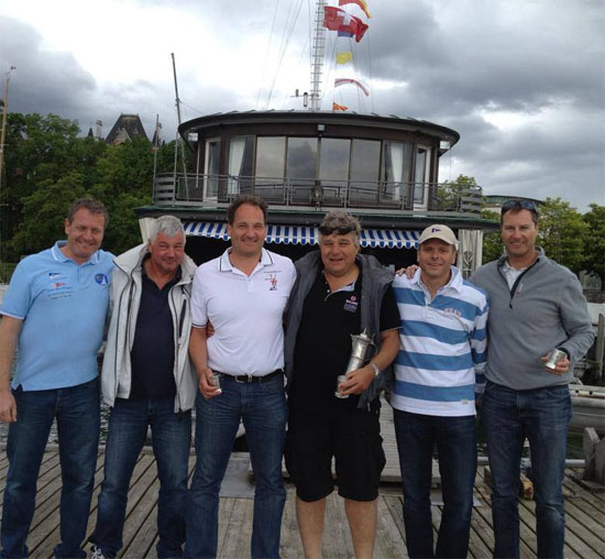 From left : Alex Gouda/Juerg Ryffel (2nd), Steffen Rutz/Christoph Gautschi (1st), Kurt Scheidegger/Daniel Christen (3rd)