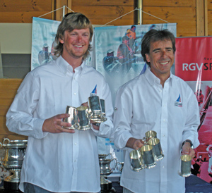 Rodrigo Zuazola & Robert Riegel , South American chmpions with all their first place trophies