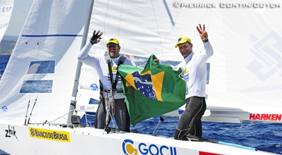 2012 World Champions Robert Scheidt and Bruno Prada. Photo by Pierrick Contin/Coych.