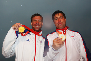 Gold Medalists  Iain Percy and Andrew Simpson. Photo by Clive Mason/Getty Images Sport