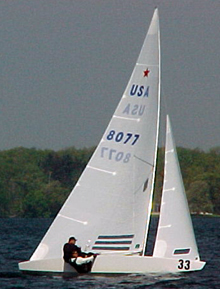 Howard Schiebler and Rick Peters win the 2003 Spring Championship of the Western Hemisphere with a win in the last race Sunday morning.